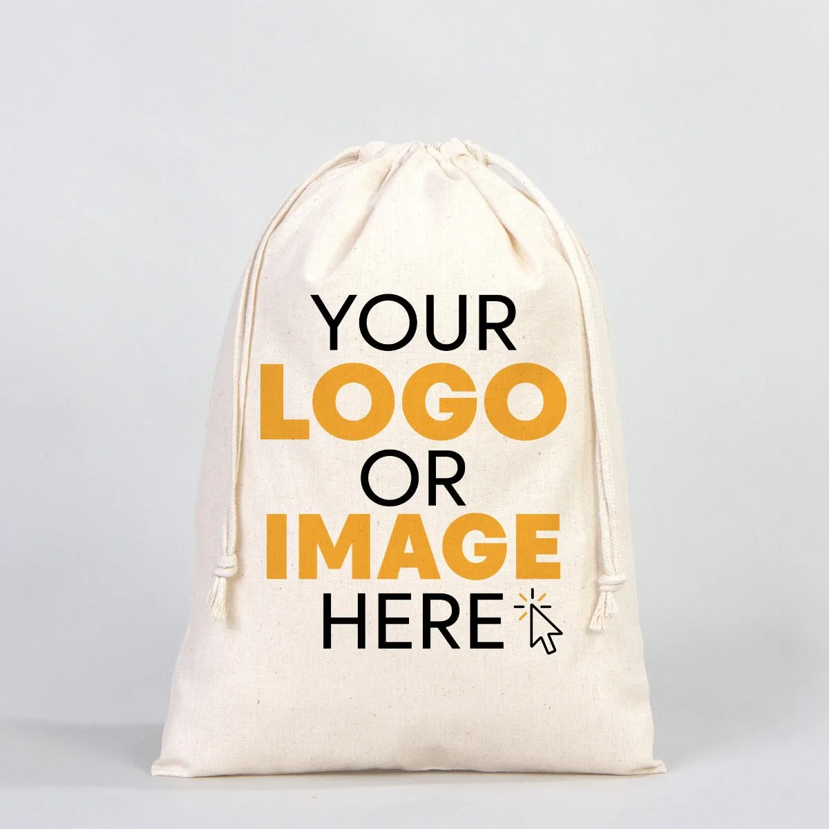 Fabric Pouch 10" W x 14" H (25 cm x 35 cm) -  (Customize)