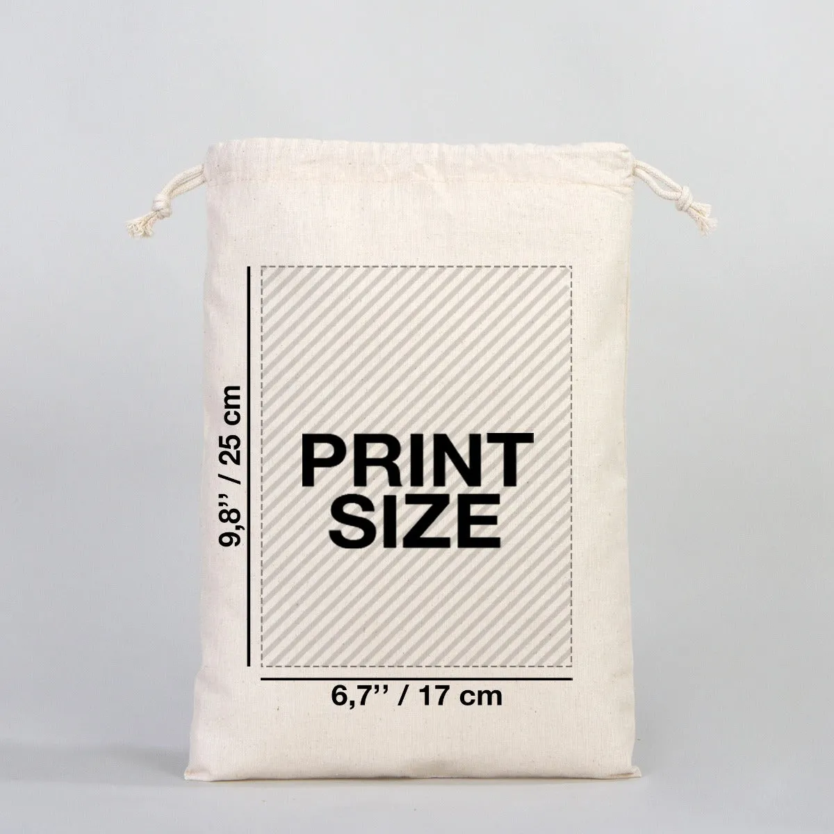 Fabric Pouch 10" W x 14" H (25 cm x 35 cm) -  (Customize)