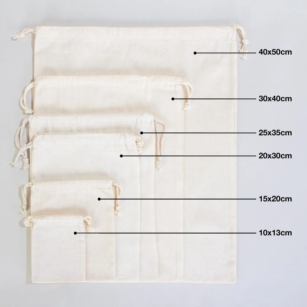 Fabric Pouch 10" W x 14" H (25 cm x 35 cm) -  (Customize)