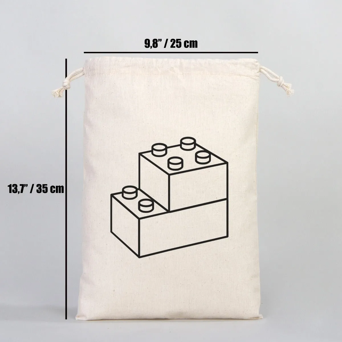 Fabric Pouch 10" W x 14" H (25 cm x 35 cm) -  (Customize)