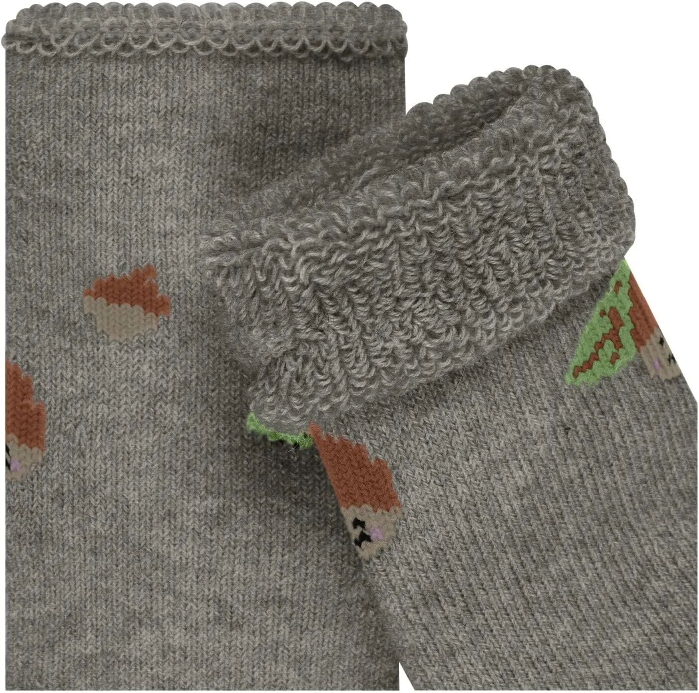 FALKE Unisex-Baby Unisex Baby Cosy Acorn Durable Organic Cotton with Pattern and Non-Slip Studs 1 Pair Socks