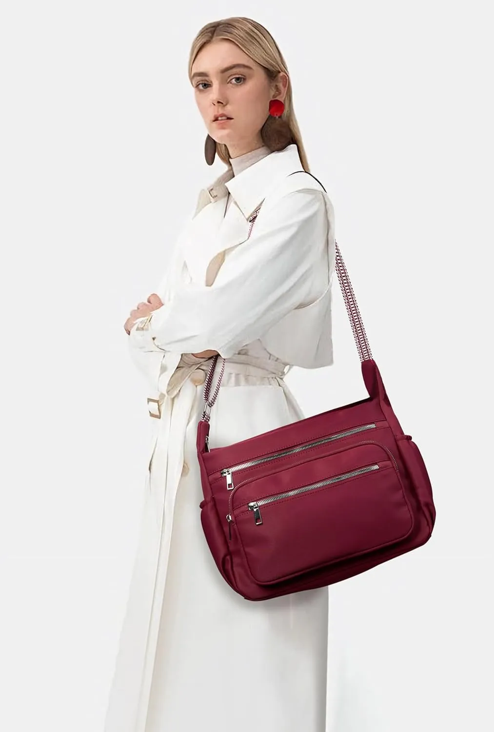 Fancy Forest Tote Bag for Women - Shoulder Handbag Bag with Multiple Pockets, Crossbody Purse for Ladies' Travel, Work