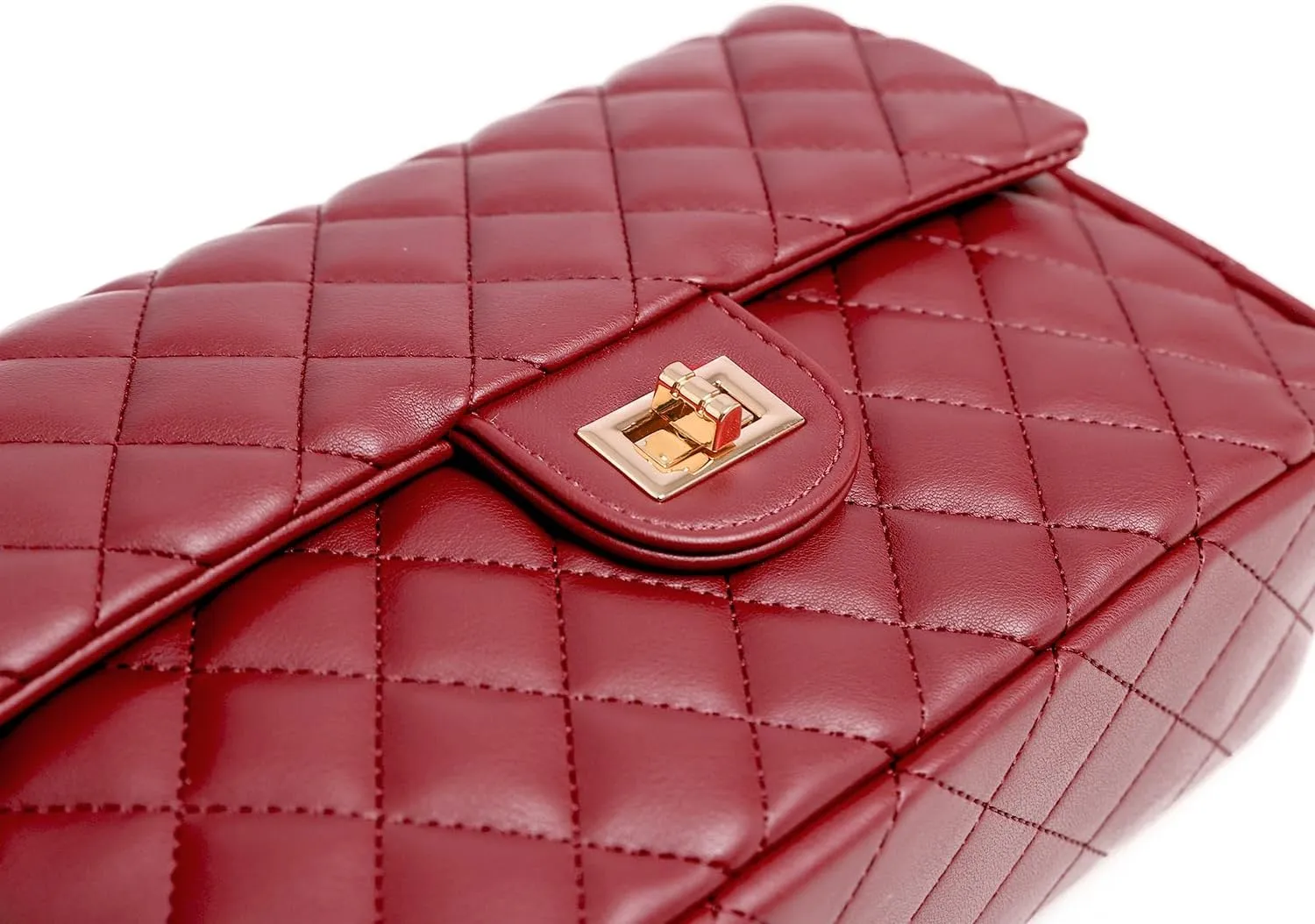 FEVERSOLE Crossbody Bag Vegan Leather Women Retro Small Saddle Satchel Shoulder Bag Tote With Long Adjustable Strap