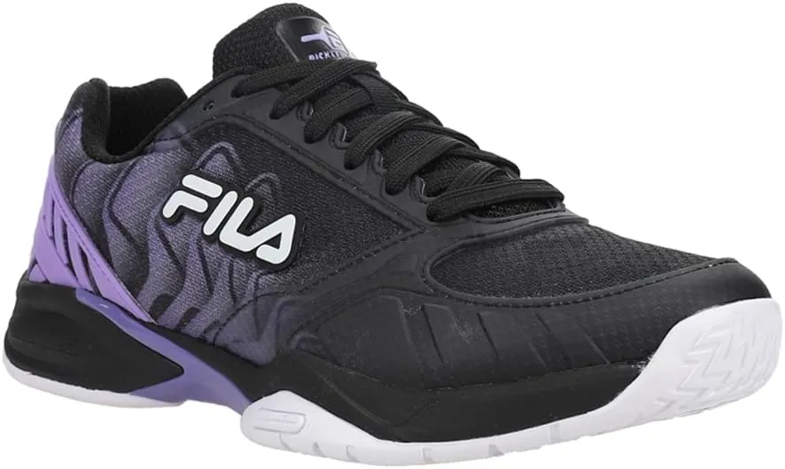 Fila Volley Zone Tie Dye Womens Pickleball Shoe Pink Glo/White/Metallic Silver