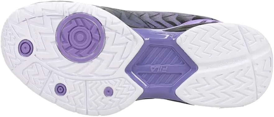 Fila Volley Zone Tie Dye Womens Pickleball Shoe Pink Glo/White/Metallic Silver