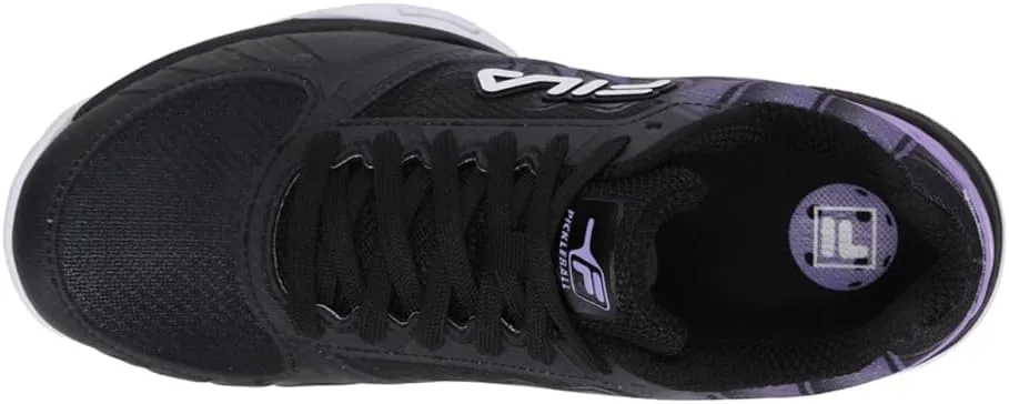 Fila Volley Zone Tie Dye Womens Pickleball Shoe Pink Glo/White/Metallic Silver