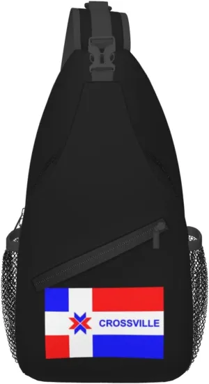 Flag Of Crossville, Tennessee Crossbody Bags For Women Men Chest Backpack Gym Shoulder Bag Travel Outdoor Sports Casual Crossbody Bags