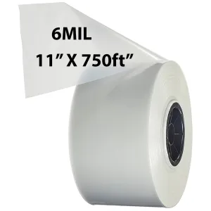 Food Grade Poly Tubing Roll Bags 6Mil 11x750ft- Impulse Heat Sealer