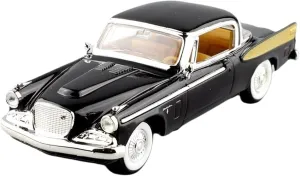 for Stipendike Golden Eagle 1958 1 43 Alloy Simulation Vintage Classic Car Model Crafts Decoration Gift Non-Remote App Controlled Toys(Black)