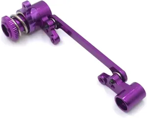 for Wltoys 124016 124017 124018 124019 1:14 144001 144002 1:12 Metal Steering Group Assembly Set RC Car Upgrade Parts Replacement Use RC Car DIY Parts(Purple)