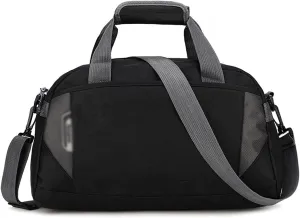 for Women Fashion Men Training Gym Bag Nylon Ultralight Travel Sports Bags for Fitness Yoga Handbag Short Trip Luggage (Black-Medium)