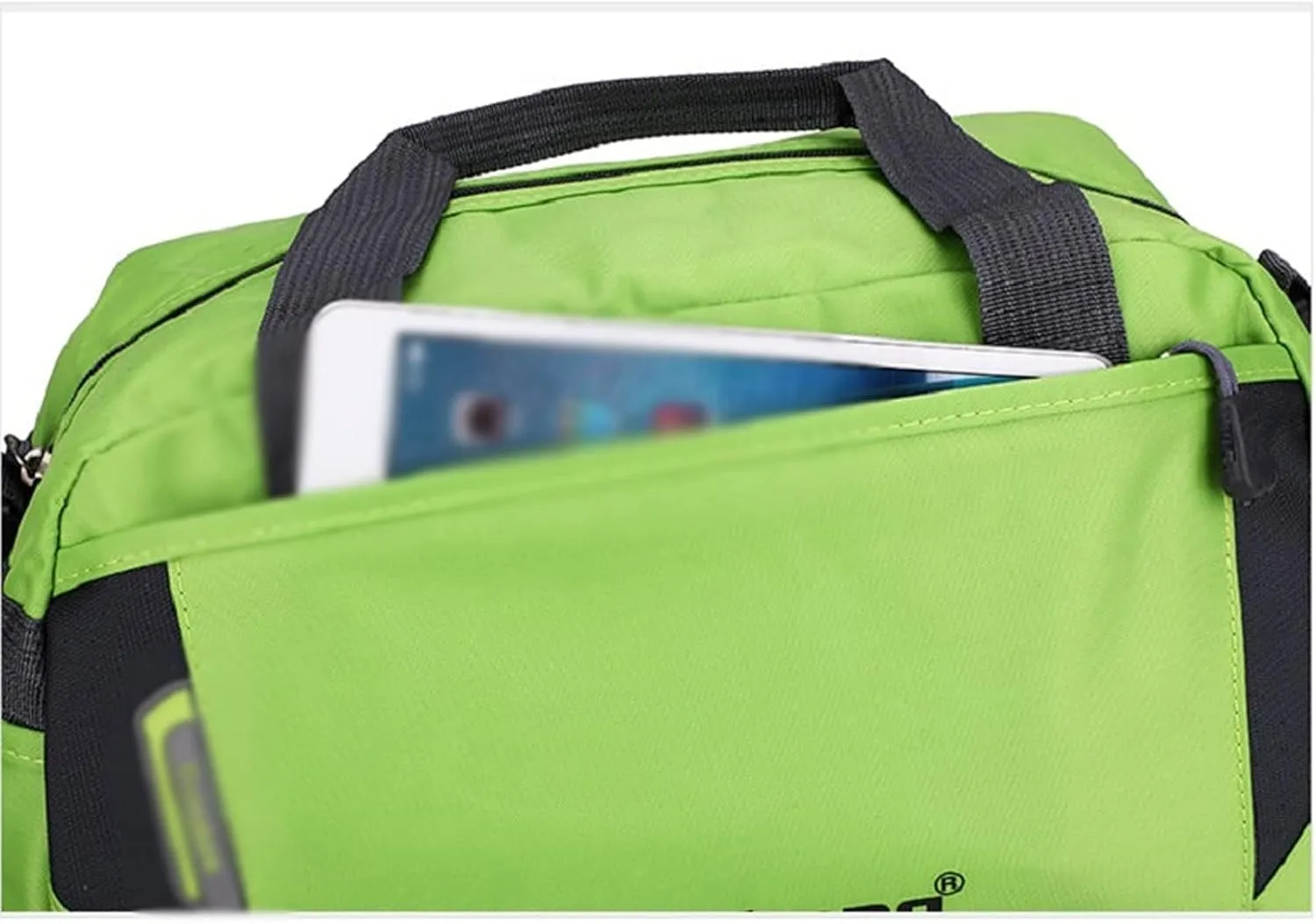 for Women Fashion Men Training Gym Bag Nylon Ultralight Travel Sports Bags for Fitness Yoga Handbag Short Trip Luggage (Black-Medium)