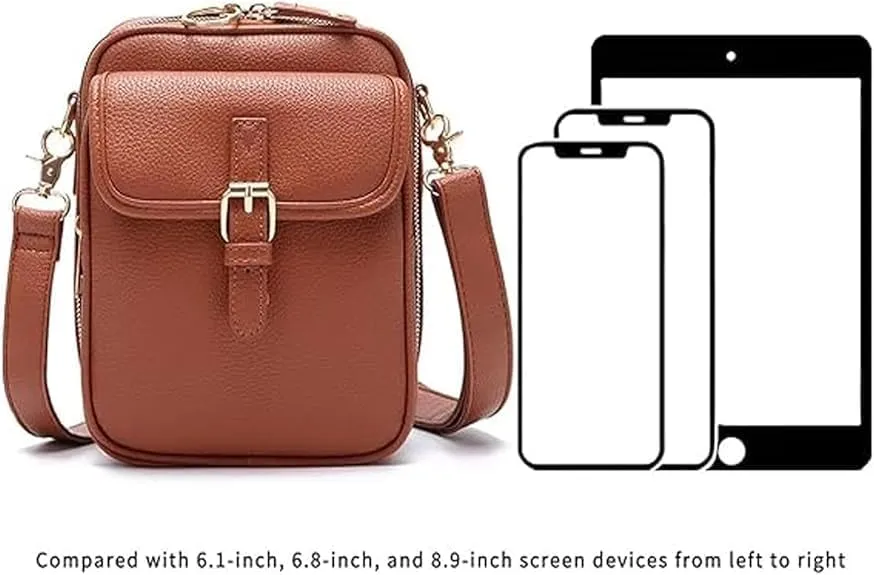 Forcipower Urvashi Crossbody Bag,Zealburst Crossbody Leather Bag,Vintage Double Layer Large Capacity Cross Body Bags