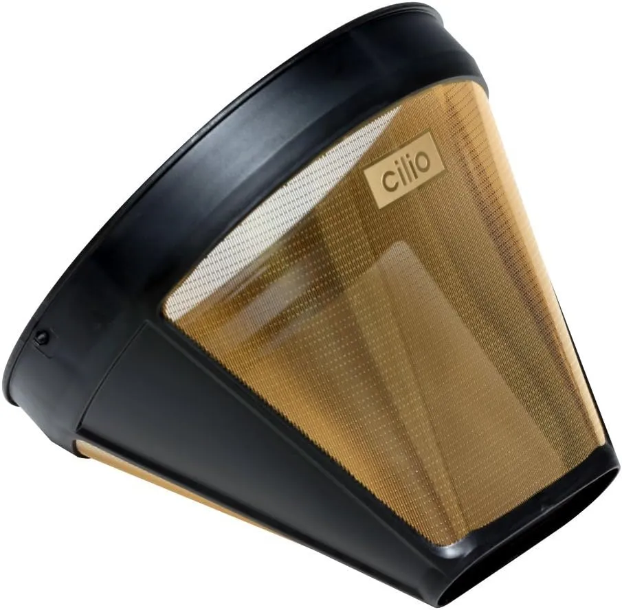 Frieling/Cilio #4 Cone Coffee Filter, 24 Karat Gold Plated