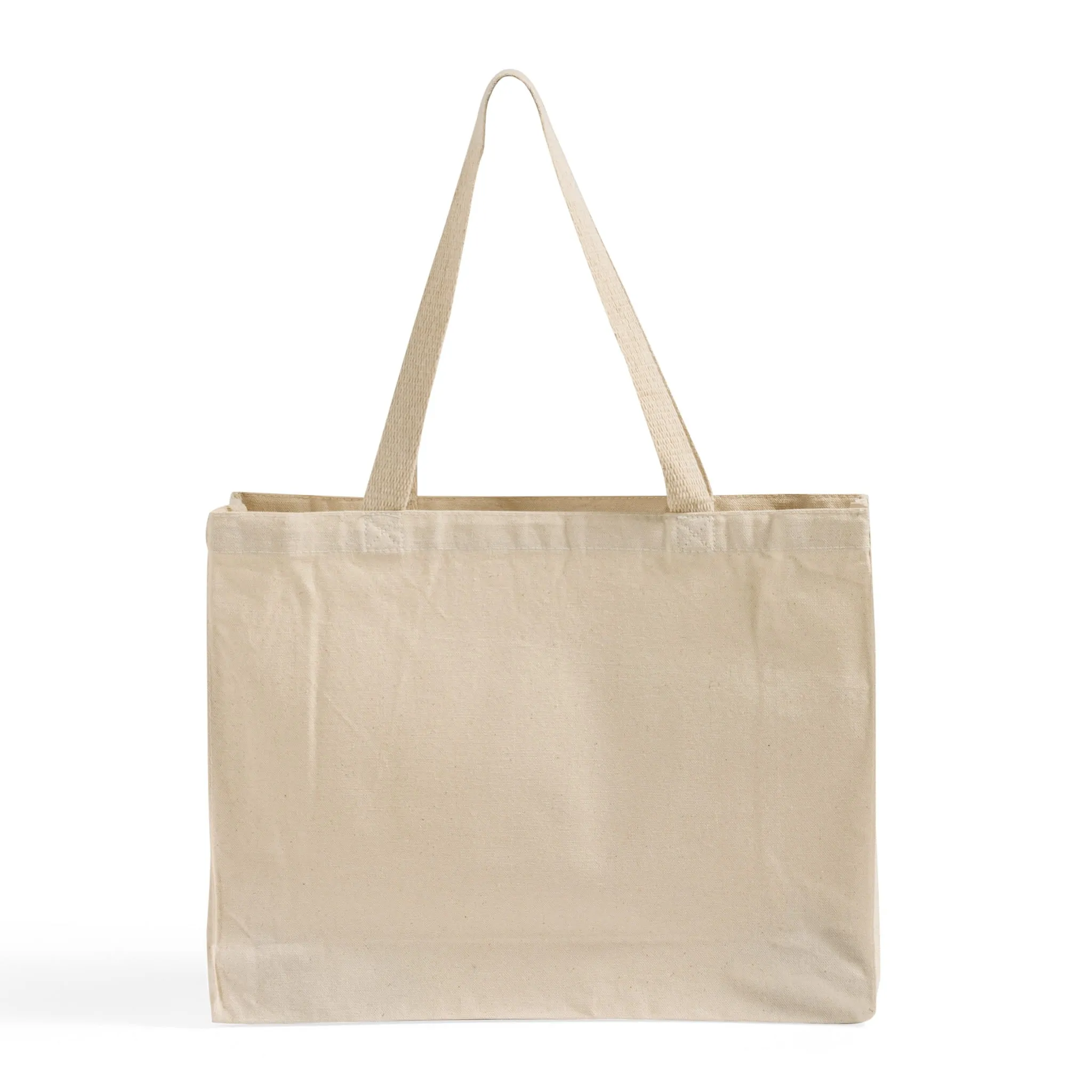 Full Gusset Horizontal Affordable Canvas Tote Bags - TF275