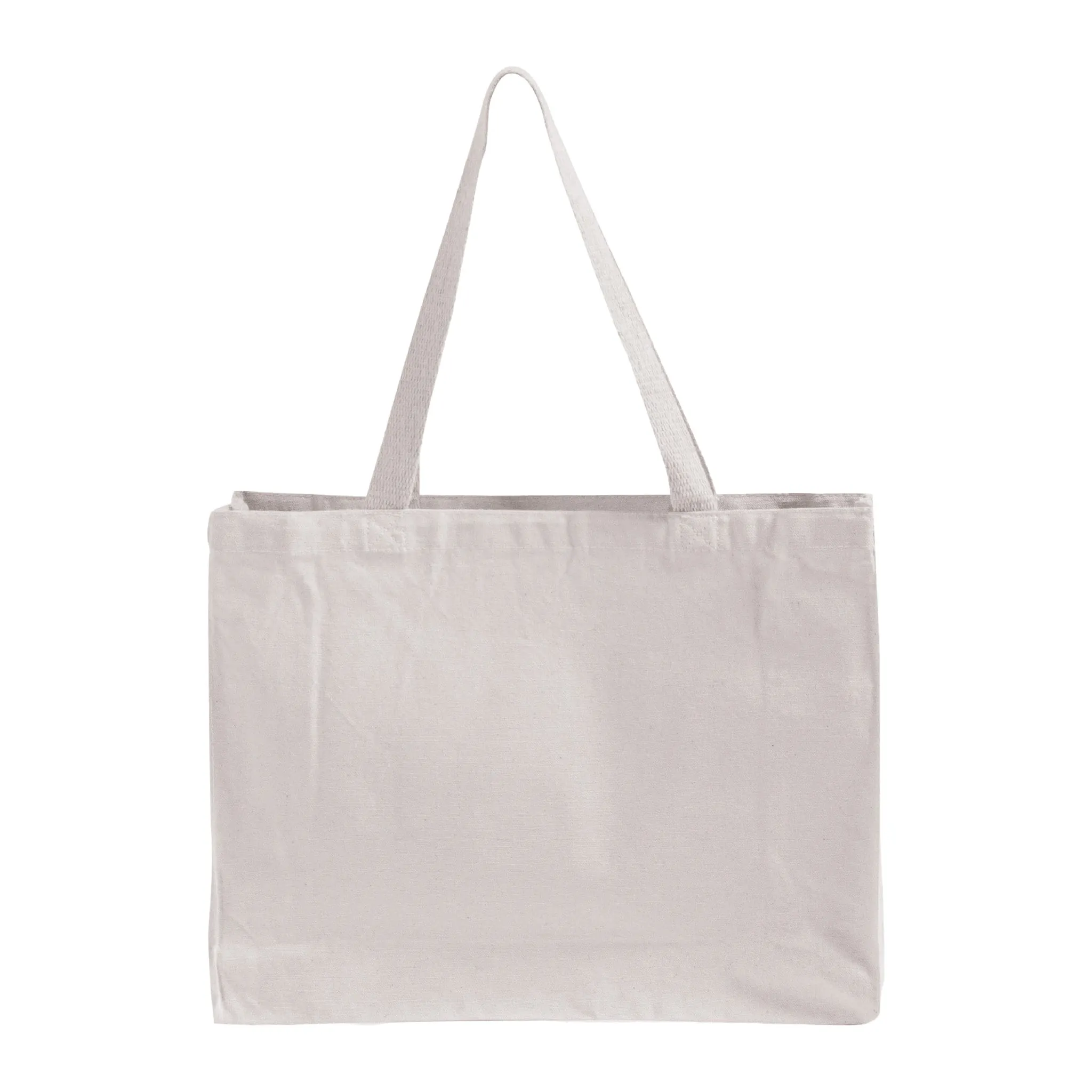 Full Gusset Horizontal Affordable Canvas Tote Bags - TF275