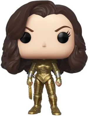 Funko Pop! Heroes: DC's Wonder Woman 1984 - Wonder Woman with Golden Armor (Metallic) Vinyl Figure, Amazon Exclusive