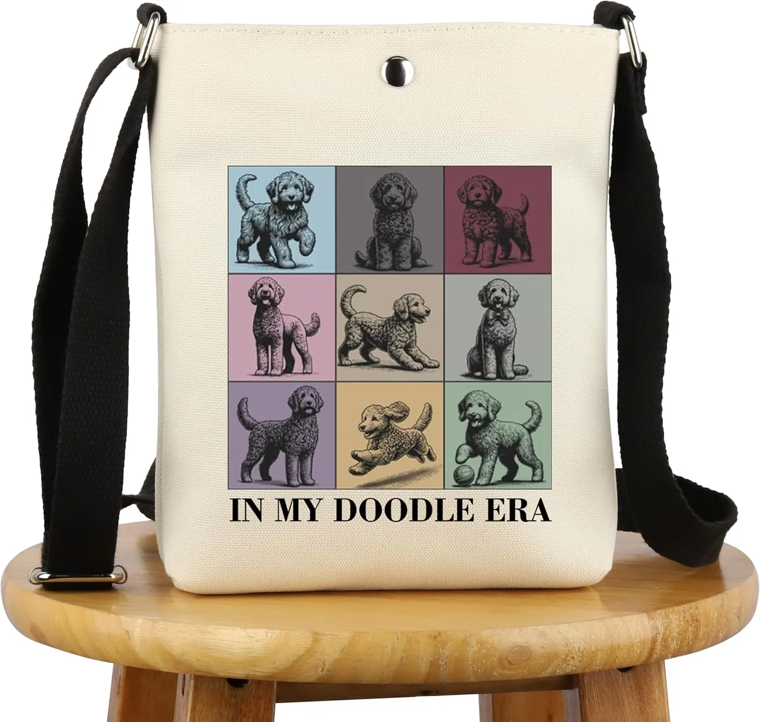 G2TUP Funny Golden Doodle Gift My Doodle Era Tote Bag Dog Mama Handbag Dog Lovers Gift Pet Dogs Lover Gifts