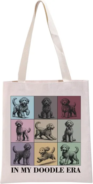 G2TUP Funny Golden Doodle Gift My Doodle Era Tote Bag Dog Mama Handbag Dog Lovers Gift Pet Dogs Lover Gifts