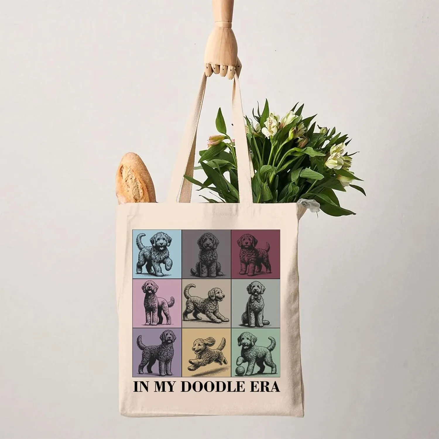 G2TUP Funny Golden Doodle Gift My Doodle Era Tote Bag Dog Mama Handbag Dog Lovers Gift Pet Dogs Lover Gifts