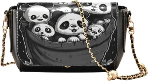 GAIGEO Needle Tube Vintage Plant Flower Crossbody Bag with Long Strap, Leather Shoulder Bag, Medium Crossbody Bags for Women