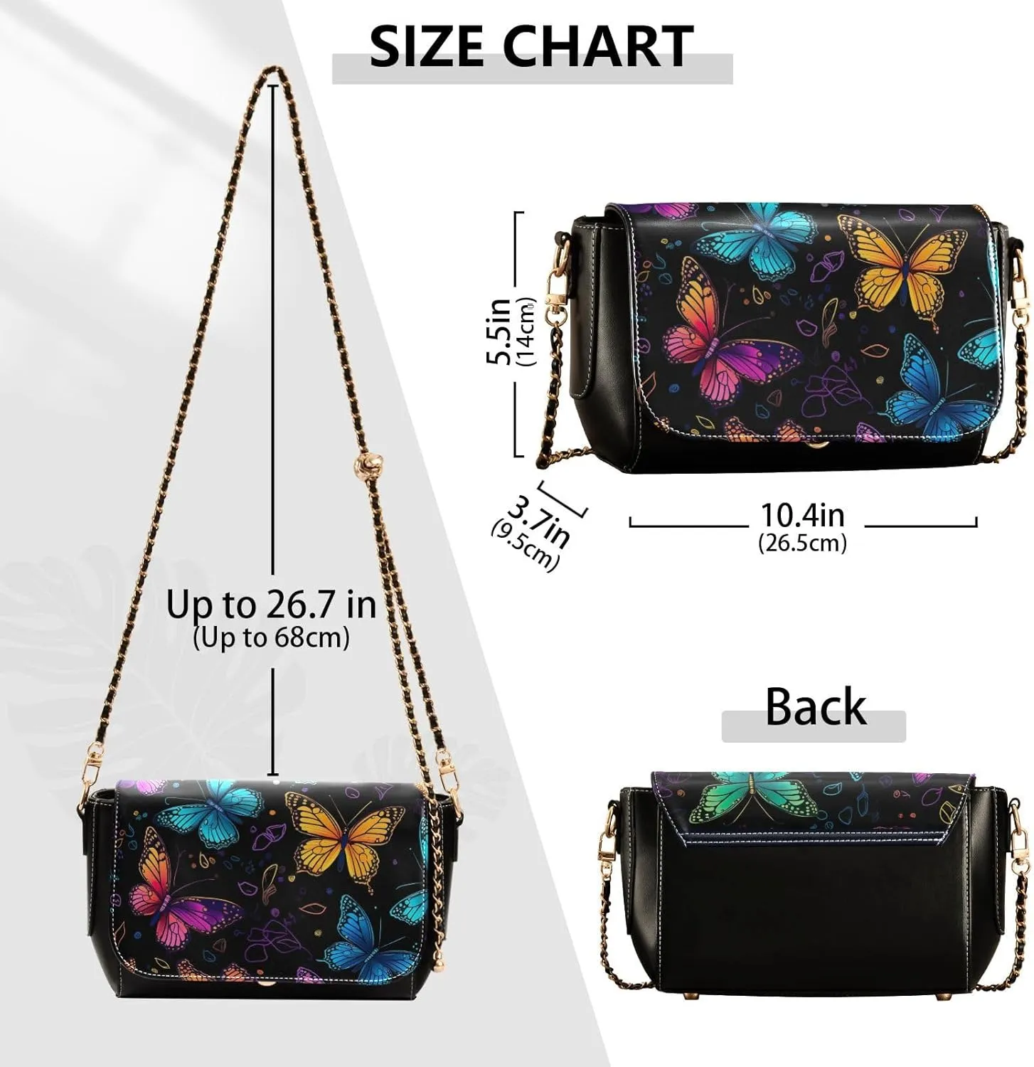 Galaxy Wallpaper Leather Cross Body Bag, Leather Crossbody Bags for Women Medium Size