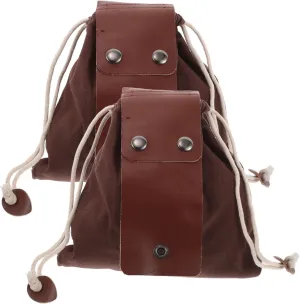 Garneck Collapsible Mushroom Bag Canvas Fruit Picking Bag Large Storage Pouch for Camping Hiking and Foraging