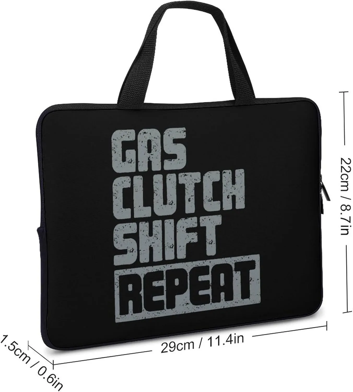 Gas Clutch Shift Repeat Laptop Bag Lightweight Computer Bag Laptop Carrying Case Handbag for Work Business