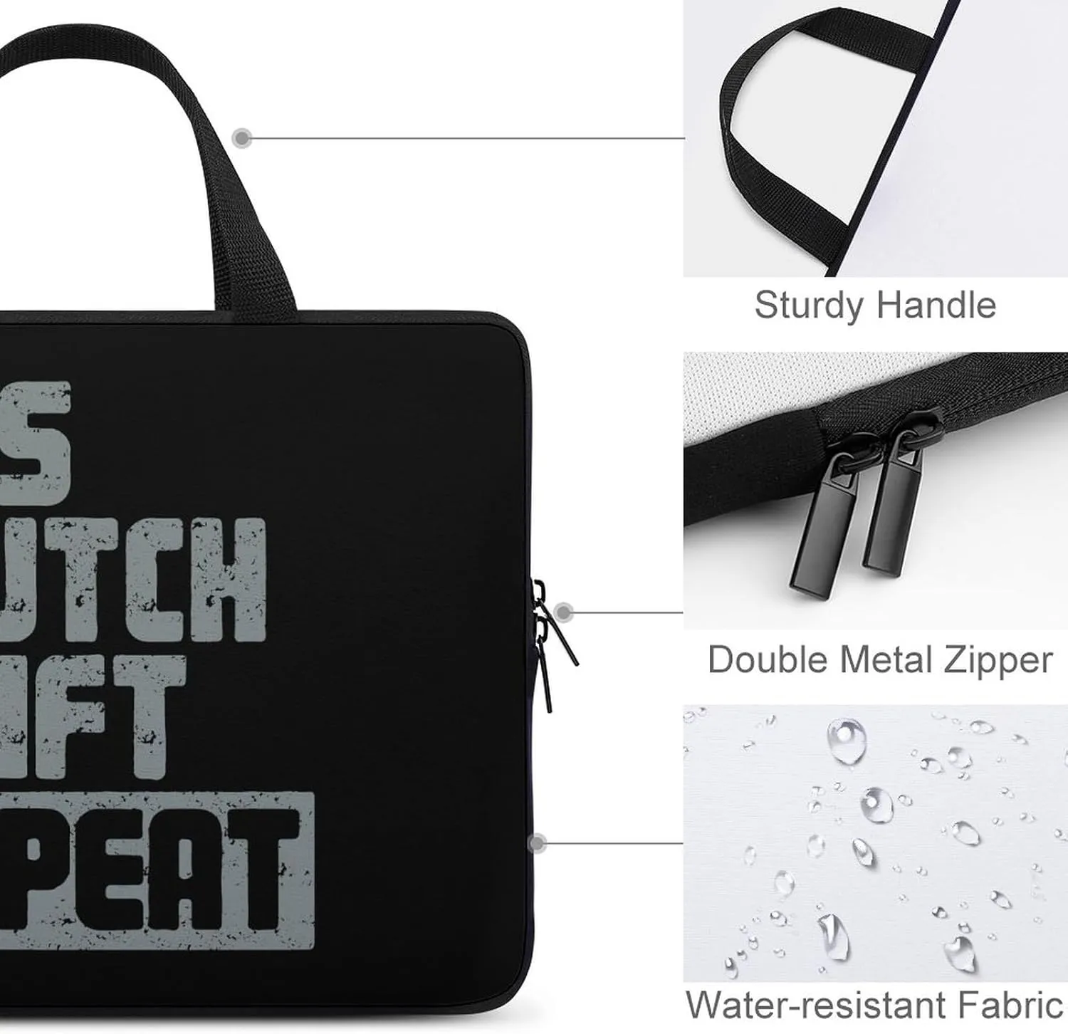 Gas Clutch Shift Repeat Laptop Bag Lightweight Computer Bag Laptop Carrying Case Handbag for Work Business