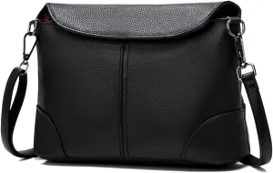 Genuine Leather Crossbody Bags for Women Medium Shoulder Purses Clutch Purses