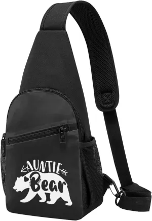 GERRIT Auntie Bear Chest Pack Leisure Shoulder Crossbody Chest Bag