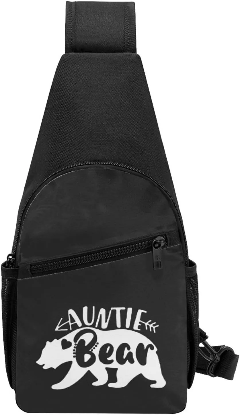 GERRIT Auntie Bear Chest Pack Leisure Shoulder Crossbody Chest Bag