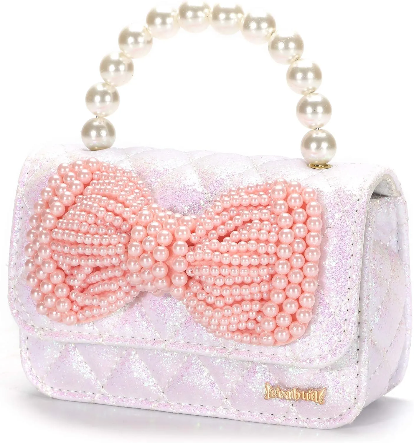 Gifts for Little Girls Cute Toddler Purse Kids Baby Sparkly Bow Handbags Small Crossbody Shoulder Bags Toys Presents
