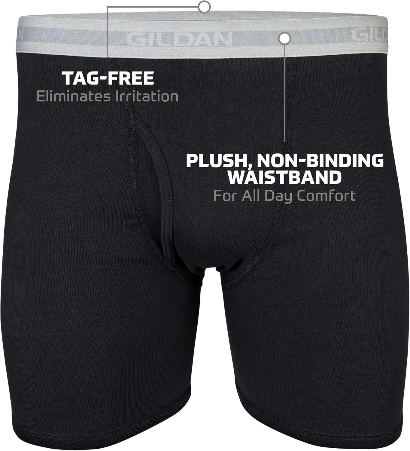 Gildan Men's Underwear Boxer Briefs, Multipack