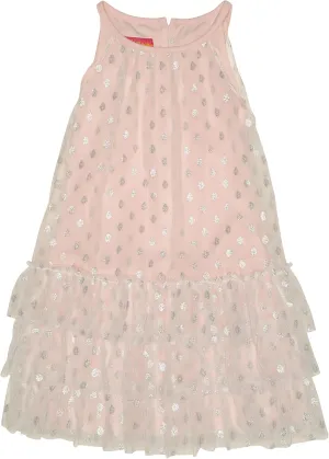 Girl's 2-6X Twinkle Toes Dress, Silver