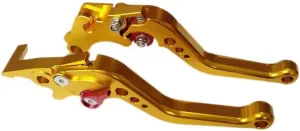 Gold CNC 6 Position Shorty Brake Clutch Lever for Buell M2 Cyclone 1997-2002 97 98 99 00 01 02