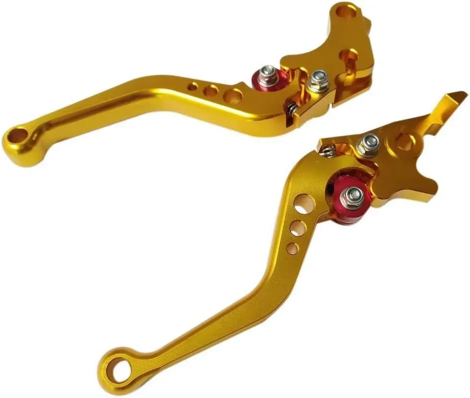 Gold CNC 6 Position Shorty Brake Clutch Lever for Buell M2 Cyclone 1997-2002 97 98 99 00 01 02