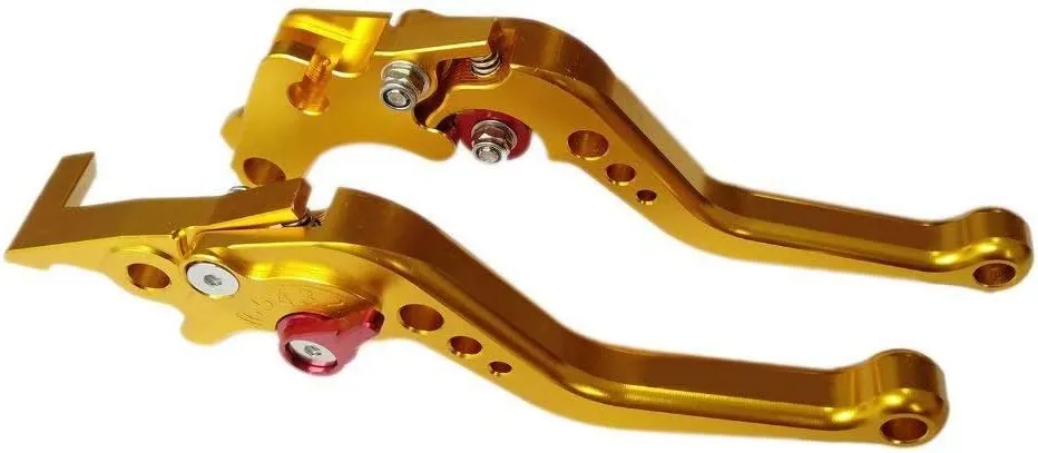 Gold CNC 6 Position Shorty Brake Clutch Lever for Buell M2 Cyclone 1997-2002 97 98 99 00 01 02