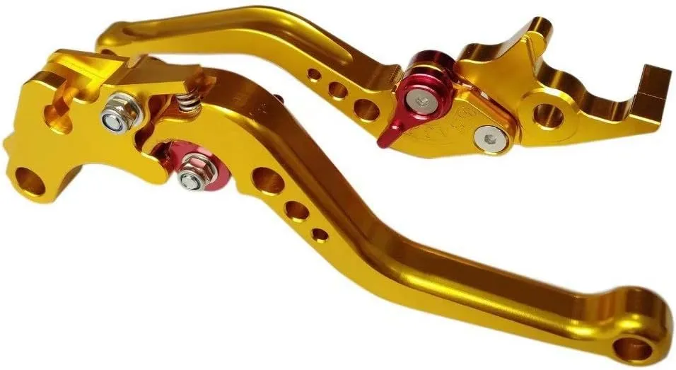 Gold CNC 6 Position Shorty Brake Clutch Lever for Buell M2 Cyclone 1997-2002 97 98 99 00 01 02