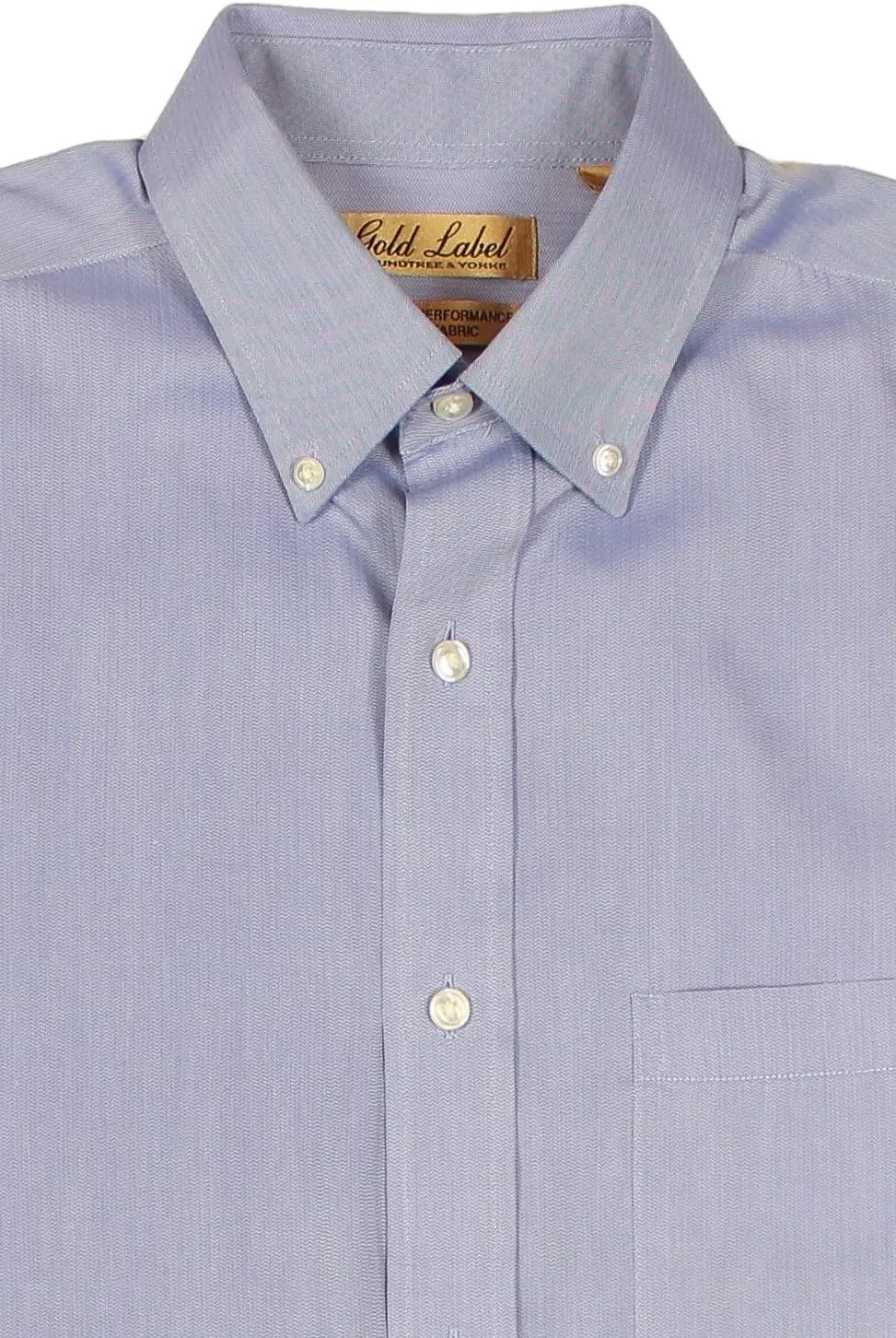 Gold Label Men's Short Sleeve Pocket Shirt Performance Blend Fabric, Non-Iron Wrinkle-Resistant Regular and Big & Tall Sizes