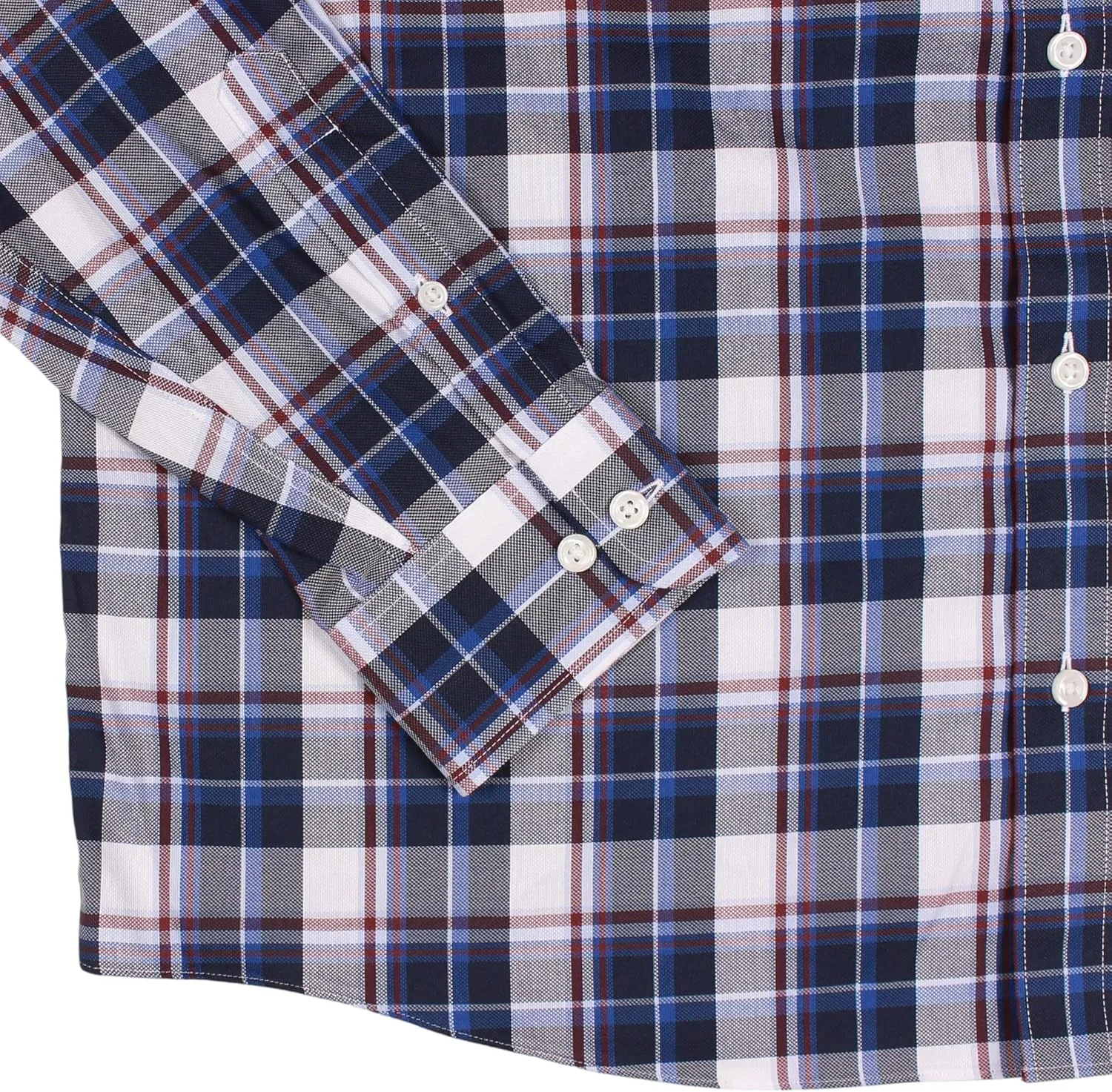 Gold Label Roundtree & Yorke Big Tall Non-Iron Men's Long Sleeve Shirt with Comfort Stretch