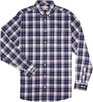 Gold Label Roundtree & Yorke Big Tall Non-Iron Men's Long Sleeve Shirt with Comfort Stretch