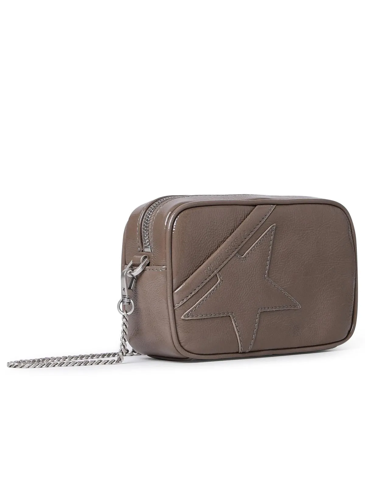 Golden Goose Star Crossbody Bag In Dove Gray Lear
