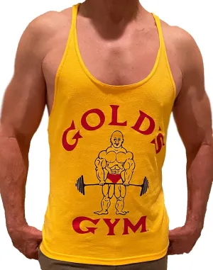 Gold's Gym Tank Top Stringer- Official Licensed - ST-2 (M, Gold)