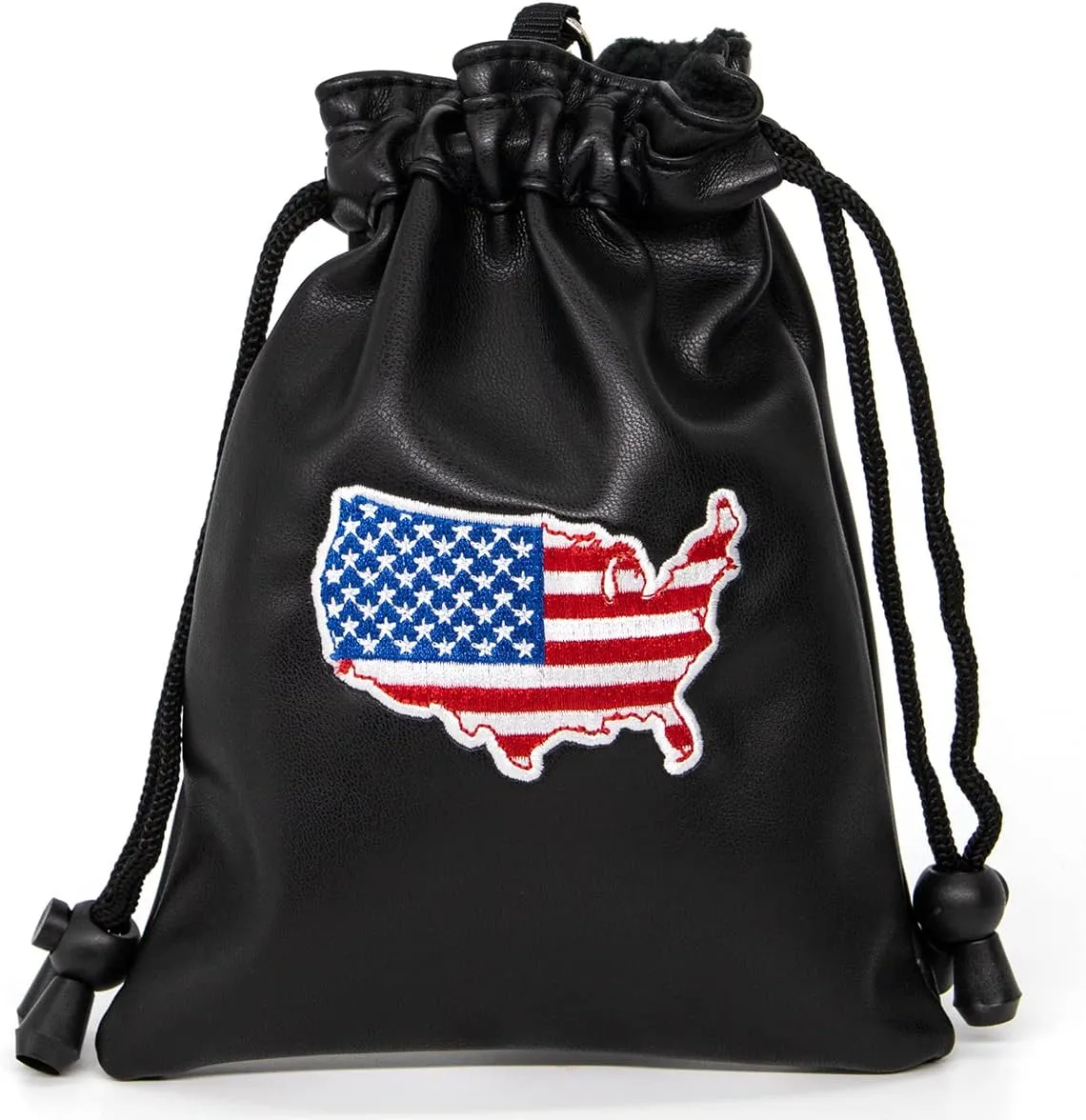 Golf Valuables Pouch,Golf Pouch with Drawstrings Leather Golf Tee Pouch for Men Women