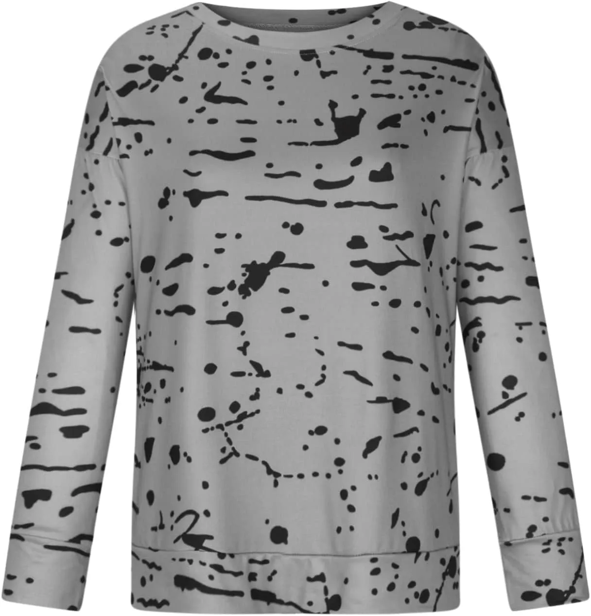 Graphic Tees for Women Vintage Fashion Long Sleeve Crewneck Sweatshirts Causal Fashion Blouse Loose Fall Pullover