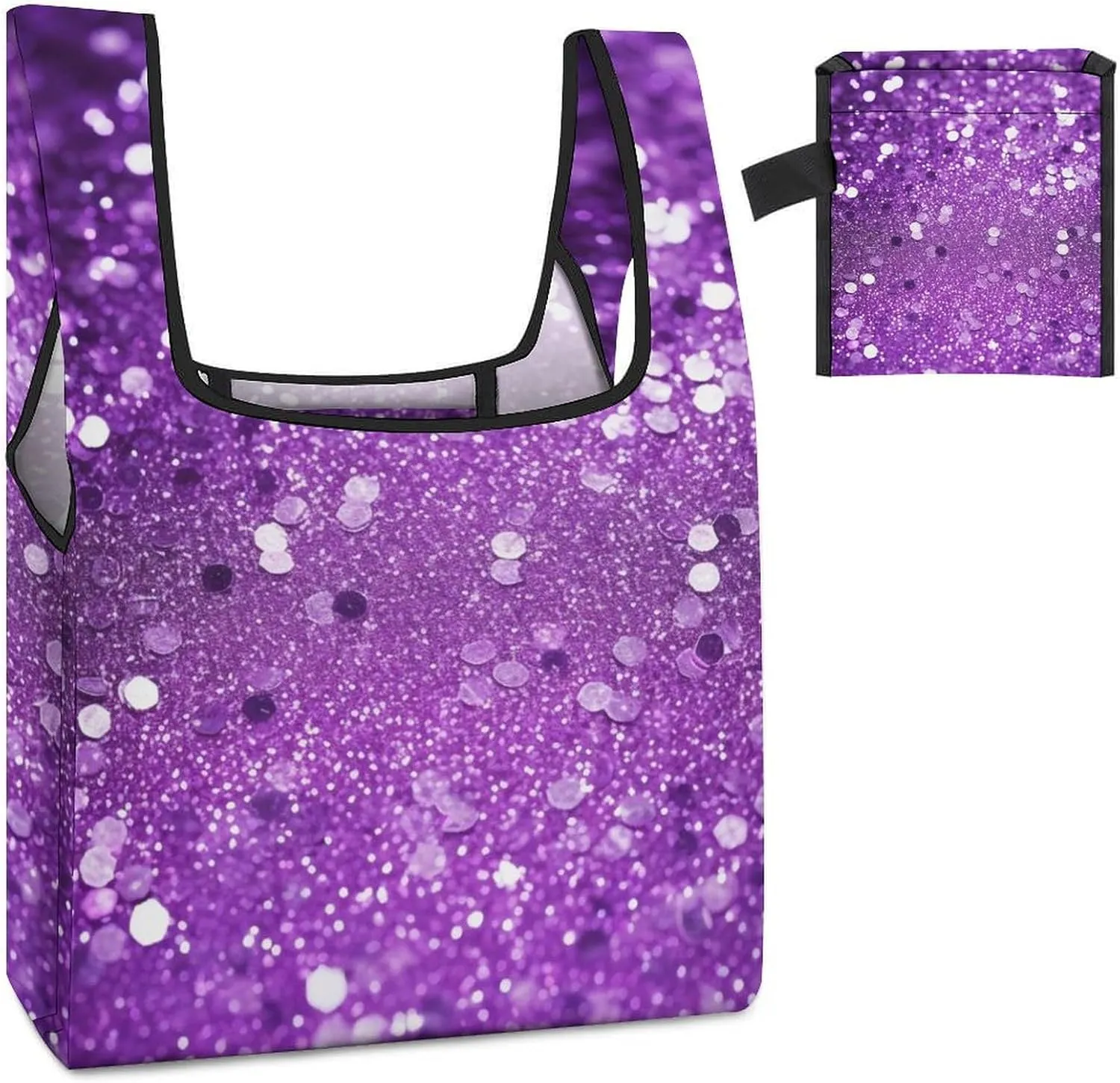 Grocery Bag Reusable Tote Bag Foldable Teal And Gold Marble Shopping Bag Handbag Washable Shoulder Bag for Travel