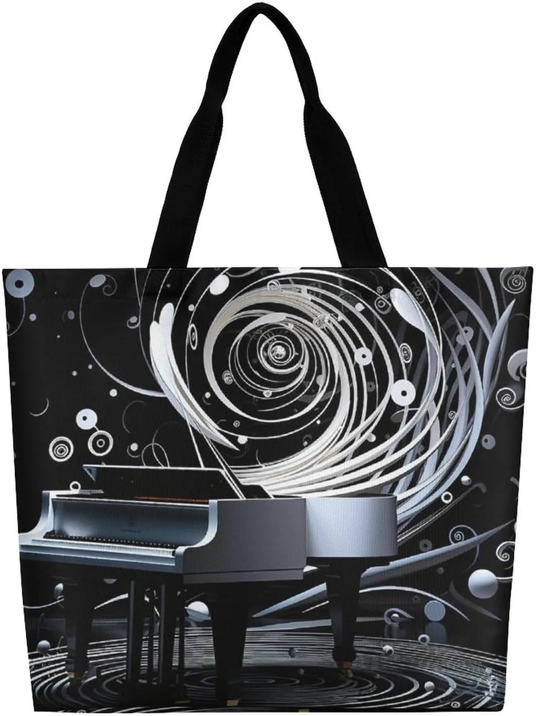 Grocery Bag Reusable Tote Bag Foldable Wild Elk Shopping Bag Handbag Washable Shoulder Bag for Travel