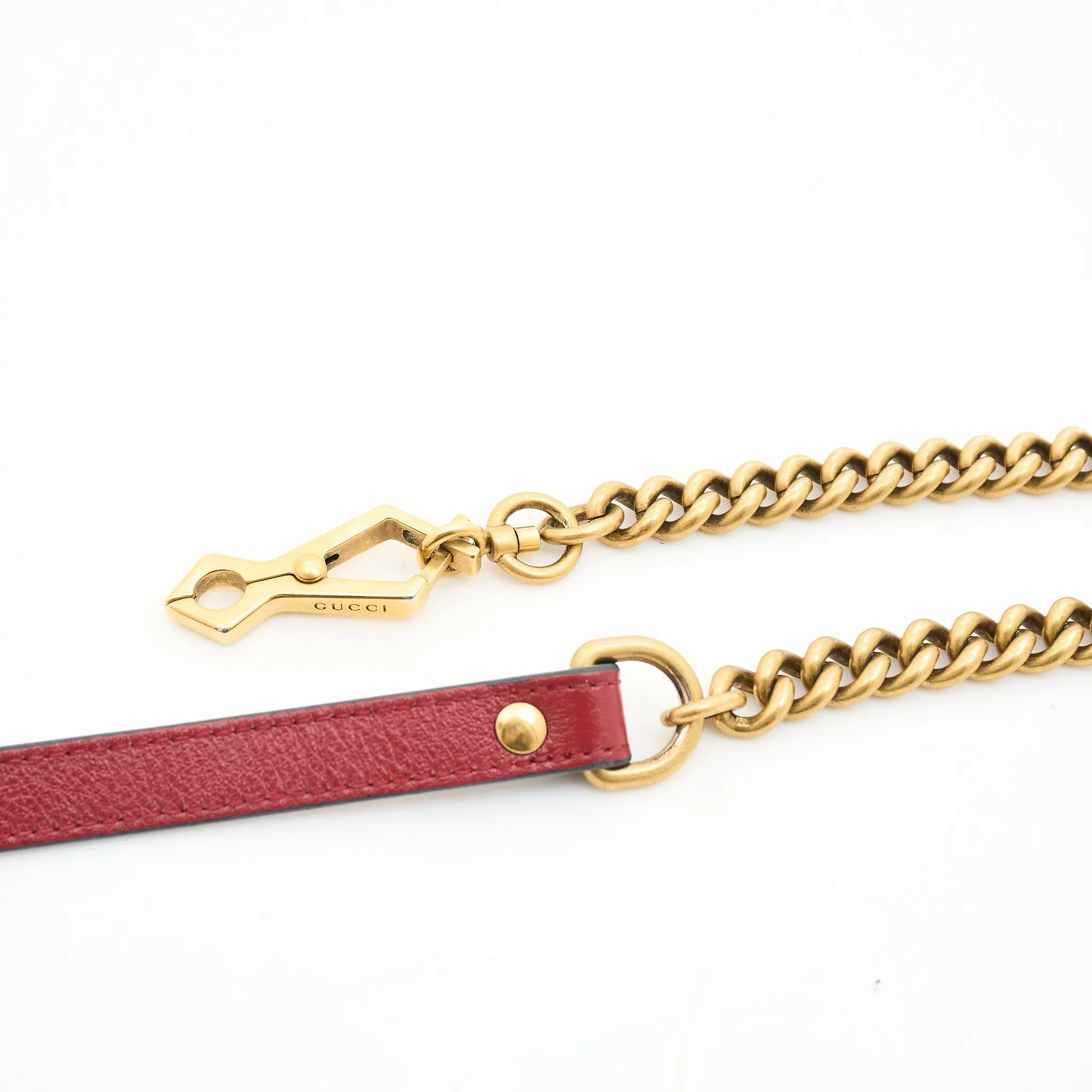 Gucci Leather Marmont Torchon Bag in Black