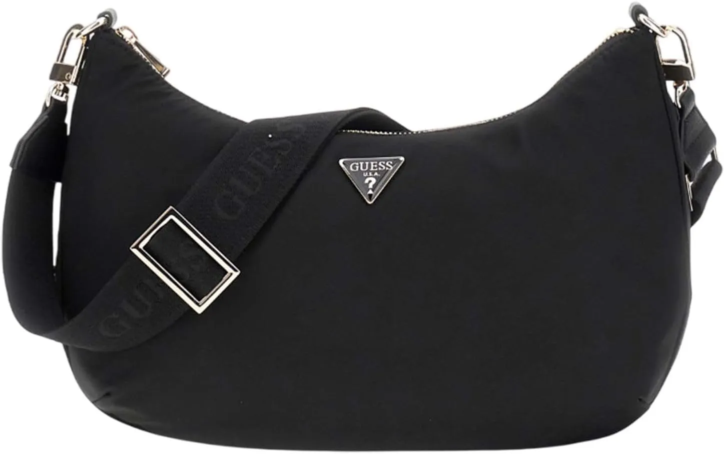 GUESS Eco Gemma Hobo Shoulder Bag, Black